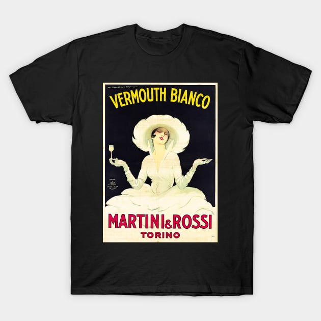 Martini la Dama Bianca T-Shirt by WAITE-SMITH VINTAGE ART